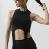 Wellness Rib Flaunt Tank - Siyah