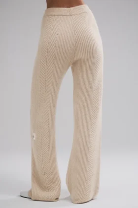 Winter Magic Kaşmir Geniş Paça Pantolon – Birch Heather