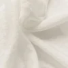 Yarı Şeffaf Golden Hour Düğmeli Uzun Kollu Gömlek - Fildişi