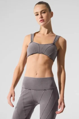 Yıkanmış Alosoft Sunray Sütyen - Soğuk Gri Yıkama