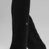 Yün Kaşmir High-Waist New Class Geniş Paça Pantolon - Siyah