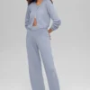 Yün Kaşmir High-Waist New Class Geniş Paça Pantolon - Winter Frost