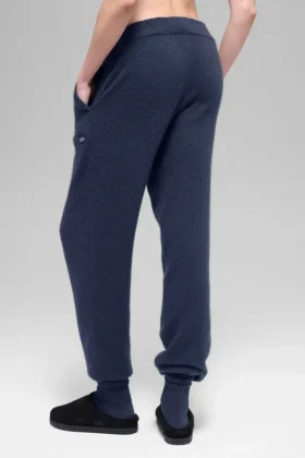 Yün Kaşmir High-Waist New Class Jogger – Lacivert