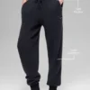 Yün Kaşmir High-Waist New Class Jogger - Siyah