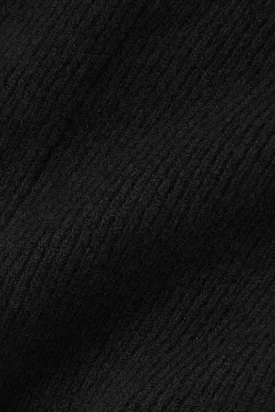 Yün Kaşmir High-Waist New Class Jogger - Siyah