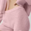 Yün Kaşmir Nervürlü Noble Şort - Vintage Pembe