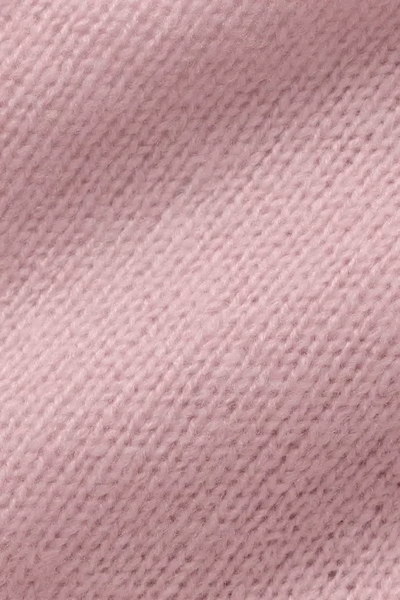 Yün Kaşmir New Class Bağcıklı Hırka - Vintage Pembe