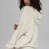 Yün Kaşmir New Class Kapüşonlu Sweatshirt - Kemik Rengi Melanj