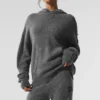 Yün Kaşmir New Class Kapüşonlu Sweatshirt - Platin Gri