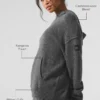 Yün Kaşmir New Class Kapüşonlu Sweatshirt - Platin Gri