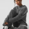 Yün Kaşmir New Class Kapüşonlu Sweatshirt - Platin Gri