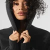 Yün Kaşmir New Class Kapüşonlu Sweatshirt - Siyah