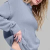 Yün Kaşmir New Class Kapüşonlu Sweatshirt - Winter Frost