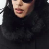 Yün Karışımlı Bunny Slope Ceket - Siyah
