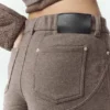Yün Karışımlı Nightcap Geniş Paça Pantolon - Alpine Cocoa Heather